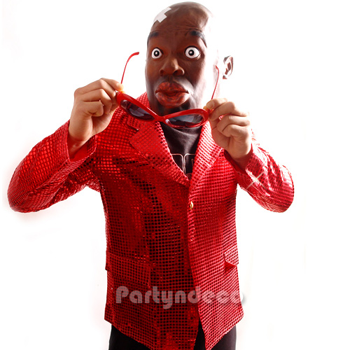 반짝이의상-레드