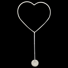 풍선스탠드하트(160cm),풍선장식기둥