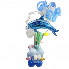 돌고래바다풍선장식세트,풍선DIY세트