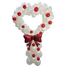 리본하트기둥장식세트,풍선DIY세트