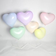 파스텔하트풍선세트+스탠드
