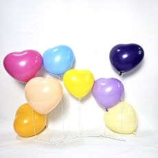 컬러혼합 하트풍선세트+스탠드,풍선DIY세트