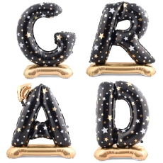 졸업스탠딩알파베세트 -그래드스타블랙,졸업풍선